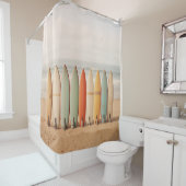 ヴィンテージサーフボード シャワーカーテン (インサイチュ)