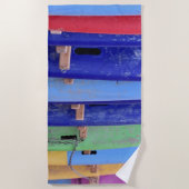 ヴィンテージサーフボード ビーチタオル (正面)