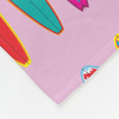 ヴィンテージサーフボード フリースブランケット (角)