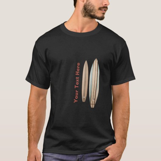 ヴィンテージサーフボードTシャツ Tシャツ (正面)