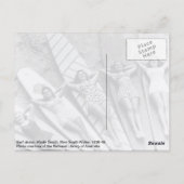 ヴィンテージサーフレディース多くのビーチオーストラリアはがき ポストカード (裏面)