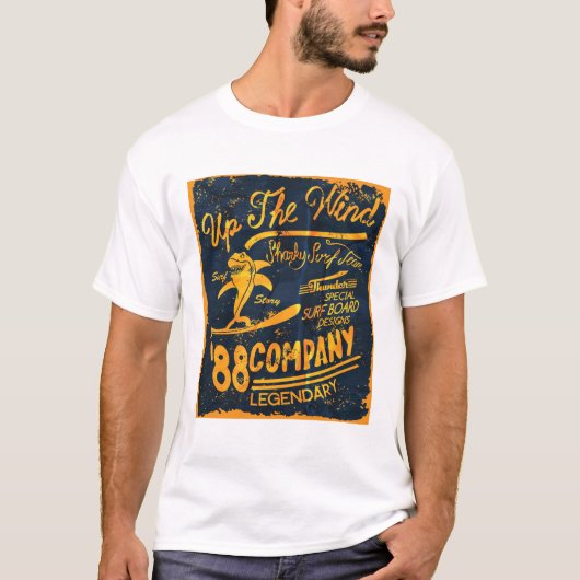 ヴィンテージサーフTシャツ Up the Wind Tシャツ (正面)