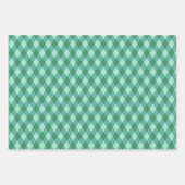 ヴィンテージサーモセスクリスマスレッド、グリーン&ホワイト ラッピングペーパーシート (正面3)