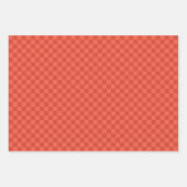 ヴィンテージサーモセスクリスマスレッド、グリーン&ホワイト ラッピングペーパーシート (正面2)