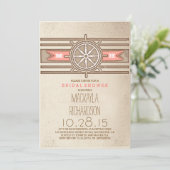 ヴィンテージサ航海のンゴブライダルシャワー招待 招待状 (スタンド正面)