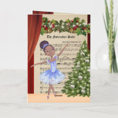 ヴィンテージザくるみ割りシーツ音楽バレリーナダンス シーズンカード (裏面)