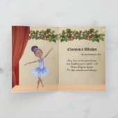 ヴィンテージザくるみ割りシーツ音楽バレリーナダンス シーズンカード (内部)