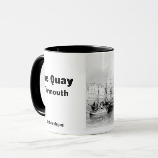 ヴィンテージザキーヤーマスノーフォークイングランド マグカップ (正面左)