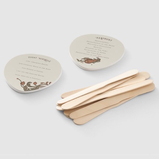 ヴィンテージザクロのファン ハンドファン (組立なし)