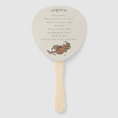 ヴィンテージザクロのファン ハンドファン (裏面)