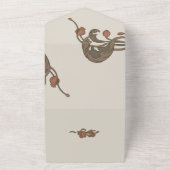 ヴィンテージザクロ招待状オールインワン オールインワン招待状 (外側)