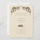 ヴィンテージザクロ招待状 招待状 (裏面)