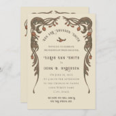 ヴィンテージザクロ招待状 招待状 (正面/裏面)