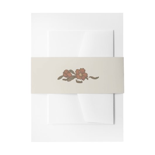 ヴィンテージザクロ腹 招待状ベリーバンド (正面例)