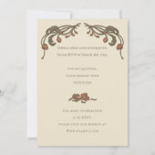 ヴィンテージザクロ 招待状 (裏面)