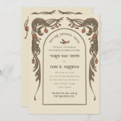 ヴィンテージザクロ 招待状 (正面/裏面)