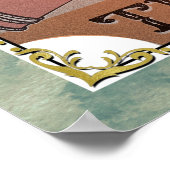 ヴィンテージザティータロットウィッチケトル&ティーカップカード ポスター (角)