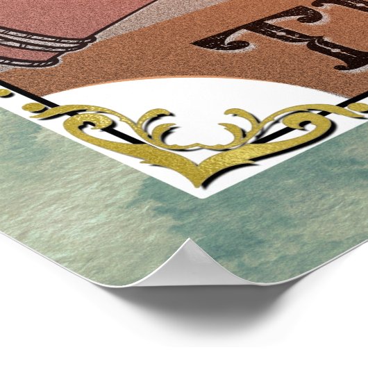 ヴィンテージザティータロットウィッチケトル&ティーカップカード ポスター (角)