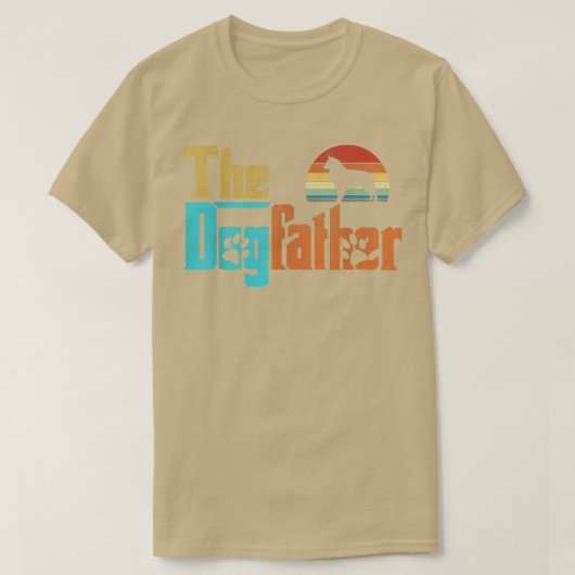 ヴィンテージザドッファーピレネアンシェパード犬のオーナー Tシャツ (デザイン正面)