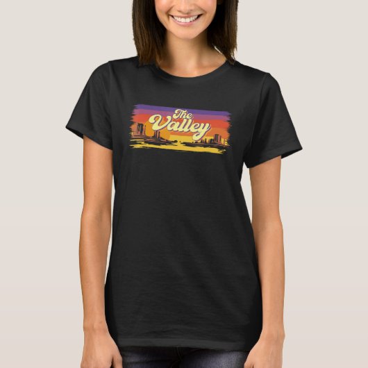 ヴィンテージザバレーサンセットフェニックスアリゾナ Tシャツ (正面)