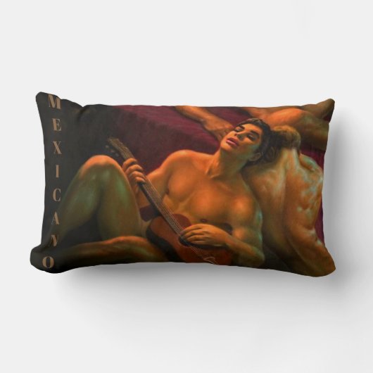 ヴィンテージザバンディットメキシコランバーピロー ランバークッション (正面)
