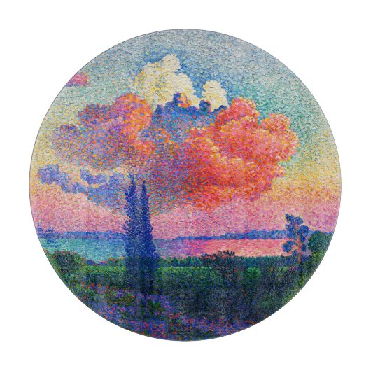 ヴィンテージザピンククラウド(1896)絵を描の カッティングボード (正面)