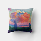 ヴィンテージザピンククラウド(1896)絵を描の クッション (裏面)