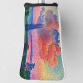 ヴィンテージザピンククラウド(1896)絵を描の ゴルフヘッドカバー (回転90)