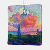ヴィンテージザピンククラウド(1896)絵を描の セラミックオーナメント (左)