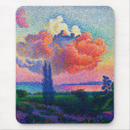 ヴィンテージザピンククラウド(1896)絵を描の マウスパッド