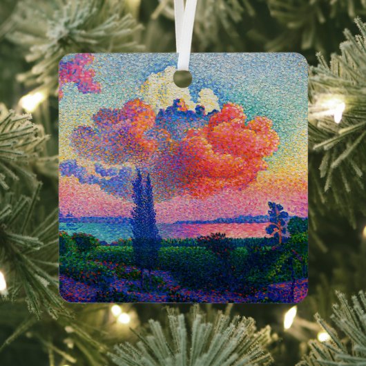 ヴィンテージザピンククラウド(1896)絵を描の メタルオーナメント (インサイチュ)