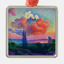 ヴィンテージザピンククラウド(1896)絵を描の メタルオーナメント