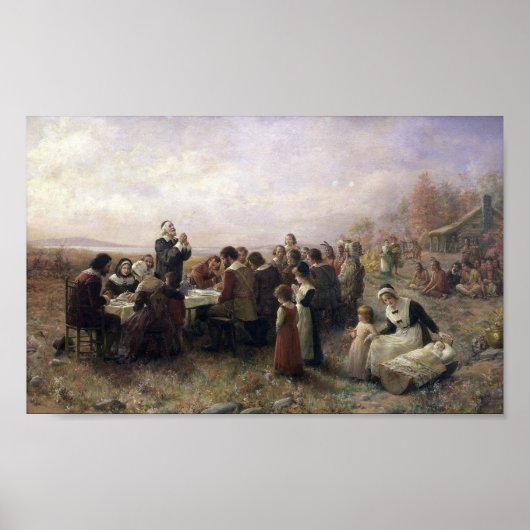 ヴィンテージザファーストサンクスギビングアットプリマス ポスター (正面)