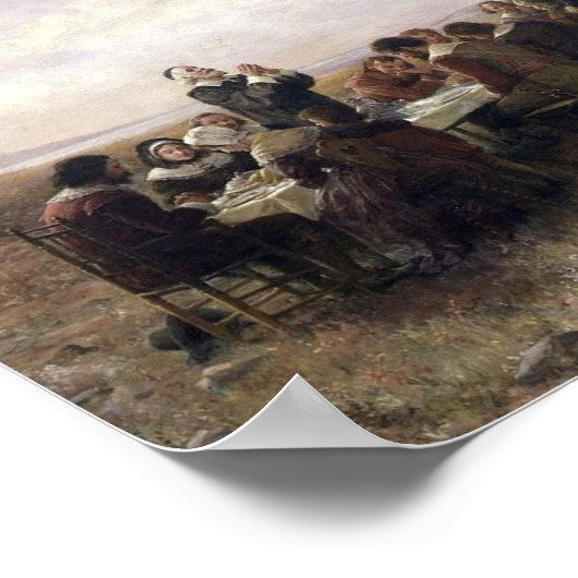 ヴィンテージザファーストサンクスギビングアットプリマス ポスター (角)