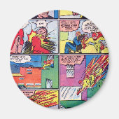 ヴィンテージザフレイムスーパーヒーロー漫画ブック悪党 マグネット (正面)