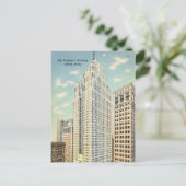 ヴィンテージザペノスコット建物、ミシガン州デトロイト ポストカード (スタンド正面)