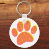 ヴィンテージザラメ犬のポープリント キーホルダー (正面)