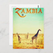 ヴィンテージザンビア旅行はがき ポストカード (正面/裏面)