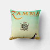 ヴィンテージザンビア装飾用クッション クッション (裏面)