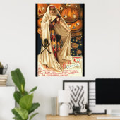 ヴィンテージザ魔法ハロウィーン ポスター (ホームオフィス)