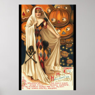 ヴィンテージザ魔法ハロウィーン ポスター