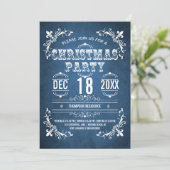 ヴィンテージシアタービルクリスマスパーティの招待状 招待状 (スタンド正面)