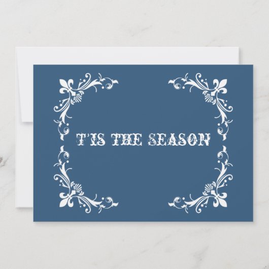 ヴィンテージシアタービルクリスマスパーティの招待状 招待状 (裏面)