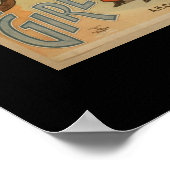 ヴィンテージシアターポスターとサーカスの少女 ポスター (角)