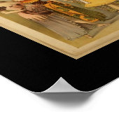 ヴィンテージシアターポスターHurly-Burly Vudevillie ポスター (角)