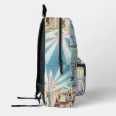 ヴィンテージシアトルワシントンクロマトグラフアート プリントバックパック (左)