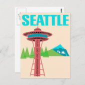 ヴィンテージシアトルワシントン旅行 ポストカード (正面/裏面)