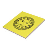 ヴィンテージシアルスマイルサンイラストレーション タイル (側面)