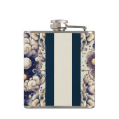 ヴィンテージシアルハーフサン&ムーンブルーイエロー フラスク (裏面)