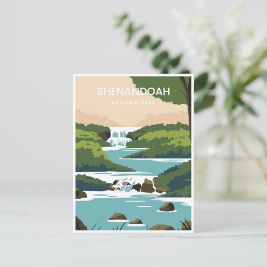 ヴィンテージシェナンドア国立公園トラベルヴァージニア ポストカード (スタンド正面)